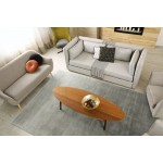 Kaleen Shiny Collection Light Taupe Area Rug 5' x 7'9"