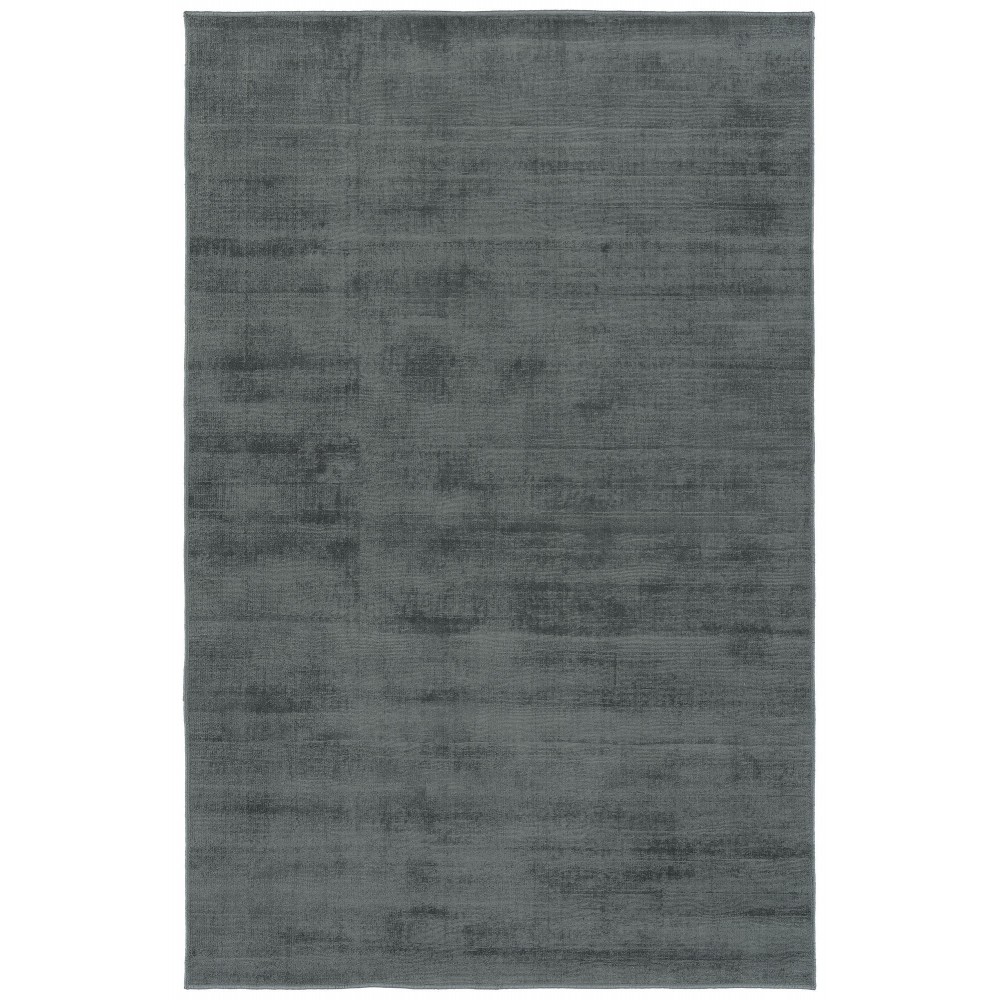 Kaleen Shiny Collection Light Grey Throw Rug 2' x 3'