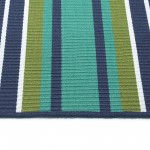 Kaleen Voavah Collection Teal Navy Throw Rug 2' x 3'