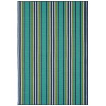 Kaleen Voavah Collection Teal Navy Area Rug 8'6" x 11'6