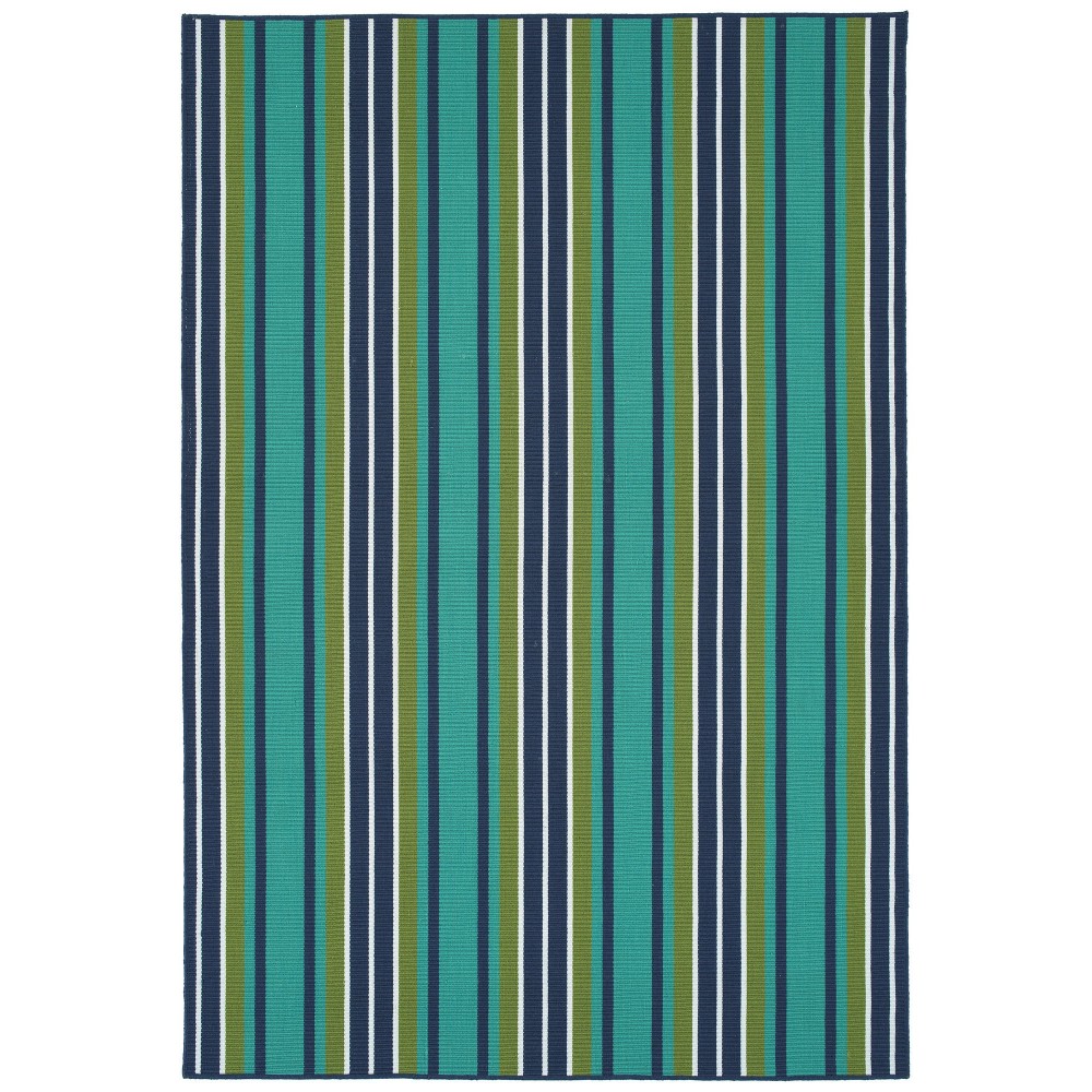 Kaleen Voavah Collection Teal Navy Area Rug 8'6" x 11'6