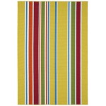 Kaleen Voavah Collection Light Yellow Area Rug 4' x 6'