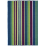 Kaleen Voavah Collection Dark Plum Throw Rug 2' x 3'