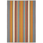 Kaleen Voavah Collection Light Orange Throw Rug 2' x 3'