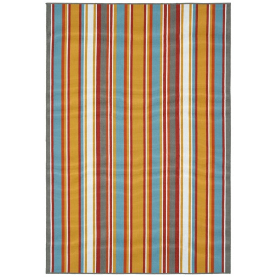 Kaleen Voavah Collection Light Orange Throw Rug 2' x 3'