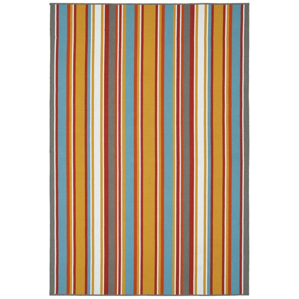 Kaleen Voavah Collection Light Orange Throw Rug 2' x 3'