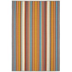Kaleen Voavah Collection Light Orange Area Rug 4\' x 6\'