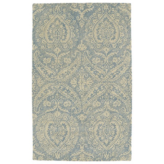 Kaleen Weathered Collection Linen Glacier Throw Rug 2' x 3'