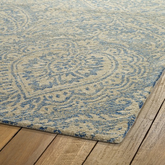 Kaleen Weathered Collection Linen Glacier Throw Rug 2' x 3'