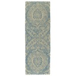 Kaleen Weathered Collection Linen Glacier Runner 2' x 6'