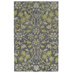 Kaleen Weathered Collection Dark Navy Throw Rug 2' x 3'