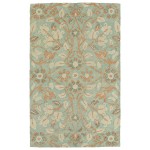 Kaleen Weathered Collection Bright Turquoise Area Rug 5' x 7'6"