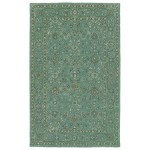 Kaleen Weathered Collection Dark Turquoise Area Rug 4' x 6'