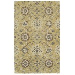 Kaleen Weathered Collection Light Gold Throw Rug 2' x 3'