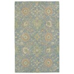 Kaleen Weathered Collection Blue Glacier Area Rug 4\' x 6\'