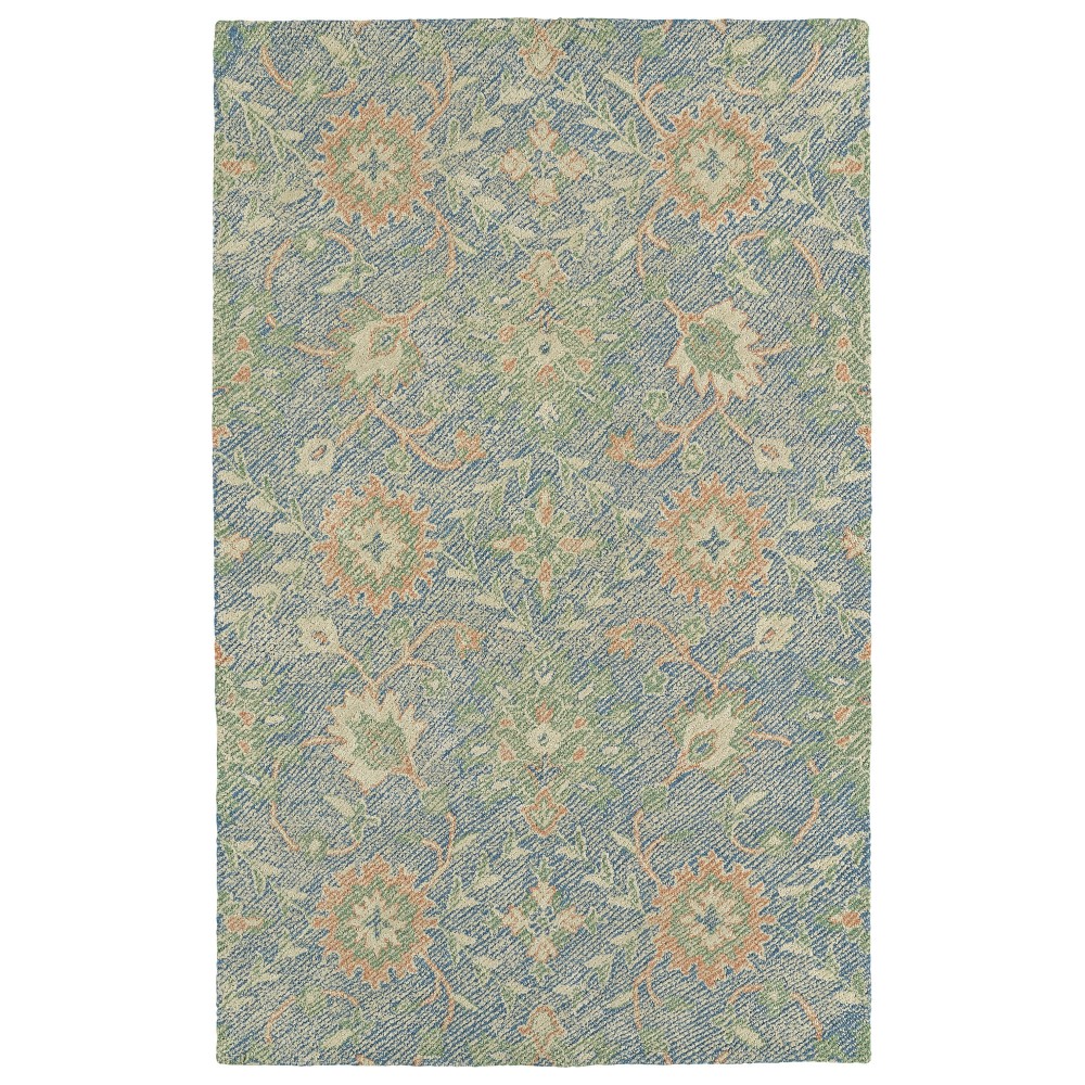 Kaleen Weathered Collection Blue Glacier Area Rug 4' x 6'