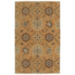 Kaleen Weathered Collection Bright Orange Area Rug 5' x 7'6"