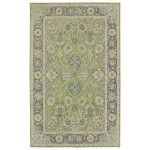 Kaleen Weathered Collection Bright Lime Green Area Rug 5' x 7'6"