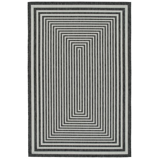 Kaleen Soleri Collection SLR02-38 Charcoal Throw Rug 2'7" x 4'11"