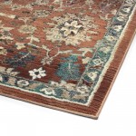 Kaleen Wynnlow Collection Paprika Coral Area Rug 7'10" x 10'10"