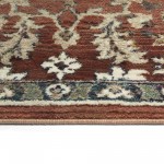 Kaleen Wynnlow Collection Paprika Coral Area Rug 7'3" x 7'3"