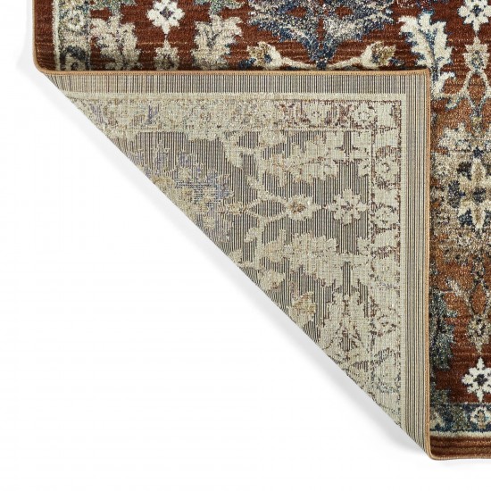 Kaleen Wynnlow Collection Paprika Coral Area Rug 7'3" x 7'3"