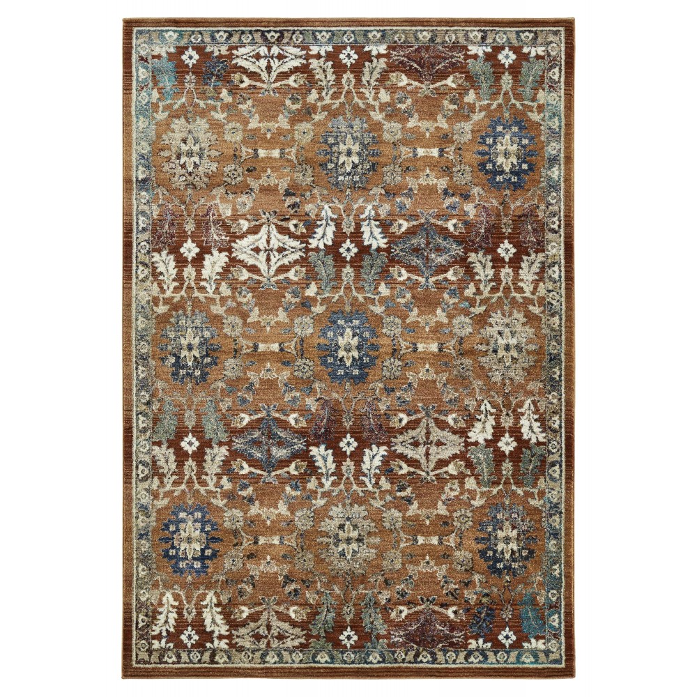 Kaleen Wynnlow Collection Paprika Coral Area Rug 9'6" x 13'1"