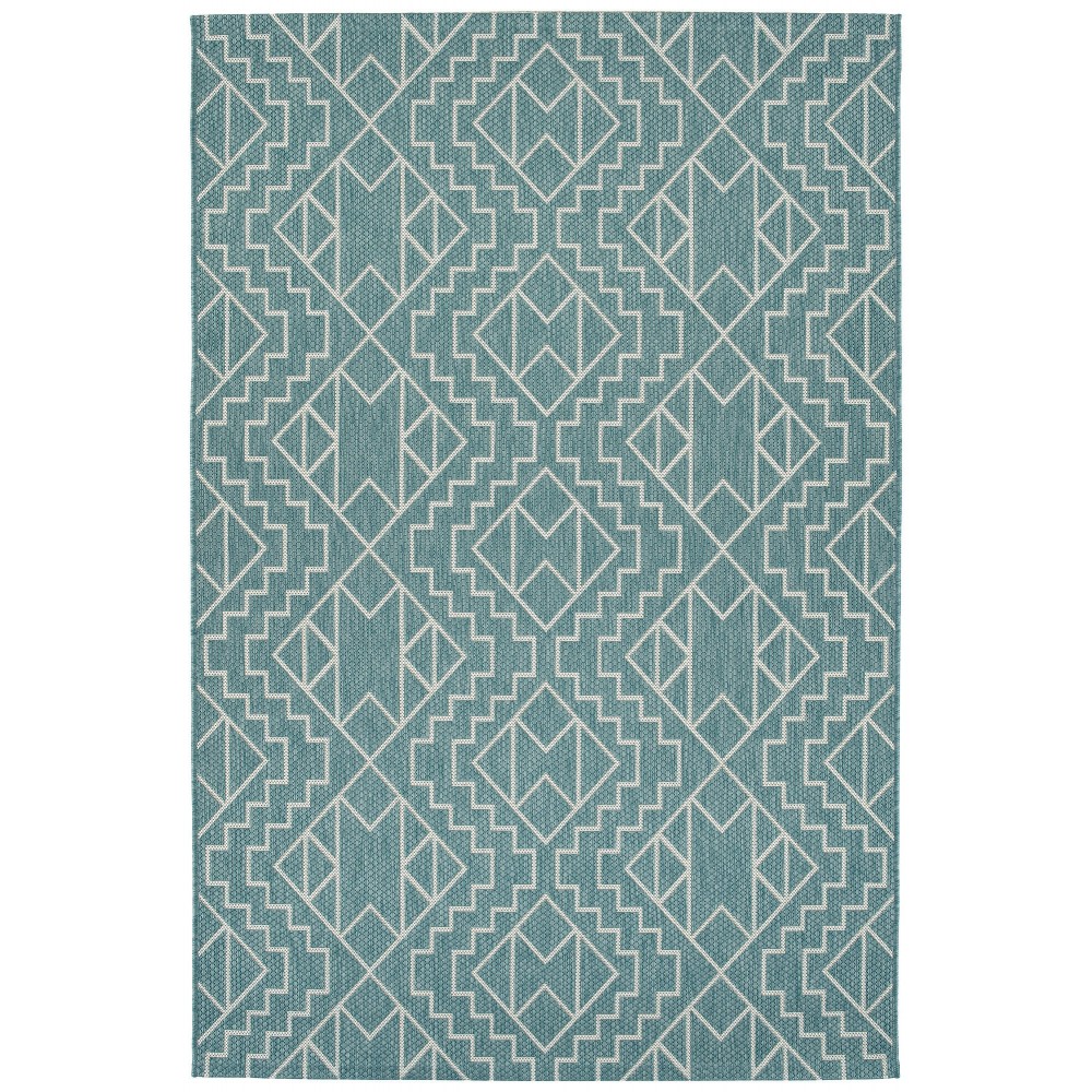 Kaleen Soleri Collection Light Turquoise Area Rug 3'11" x 5'11"