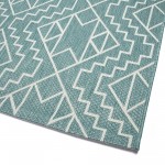 Kaleen Soleri Collection Light Turquoise Area Rug 3'11" x 5'11"