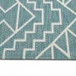 Kaleen Soleri Collection Light Turquoise Area Rug 3'11" x 5'11"