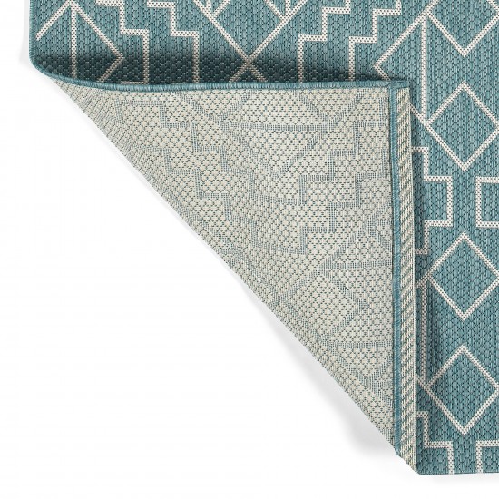 Kaleen Soleri Collection Light Turquoise Area Rug 3'11" x 5'11"