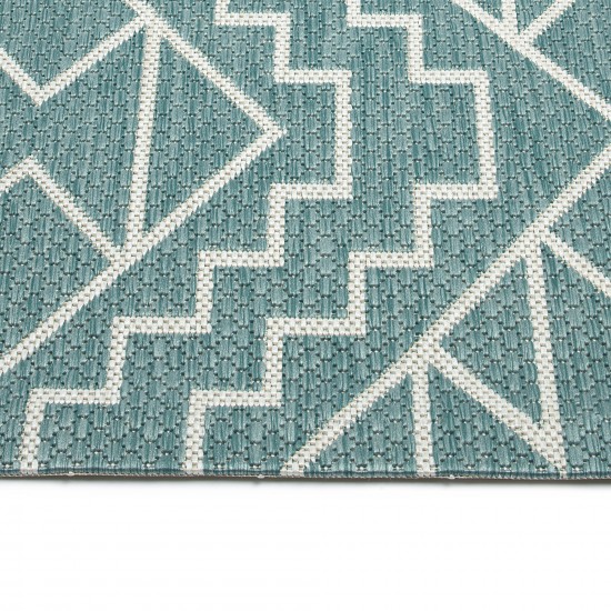 Kaleen Soleri Collection Light Turquoise Area Rug 7'10" x 7'10"