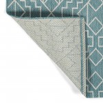 Kaleen Soleri Collection Light Turquoise Area Rug 7'10" x 7'10"