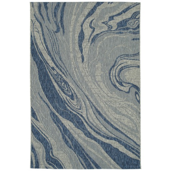 Kaleen Soleri Collection Navy White Runner 2'3" x 7'10"