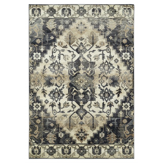 Kaleen Wynnlow Collection Light Navy Throw Rug 1'10" x 2'6"