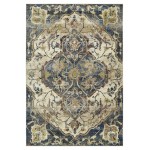 Kaleen Wynnlow Collection Dark Denim Throw Rug 1'10" x 2'6"