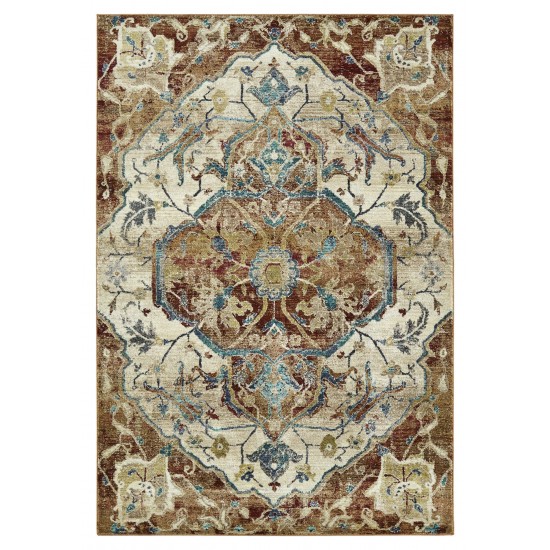 Kaleen Wynnlow Collection Paprika Red Area Rug 5'3" x 7'10"