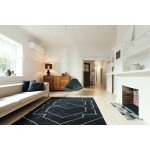 Kaleen Solitaire Collection Dark Charcoal Area Rug 9'6" x 13'