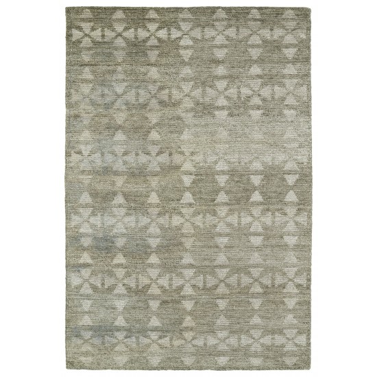 Kaleen Solitaire Collection Light Oatmeal Throw Rug 2' x 3'