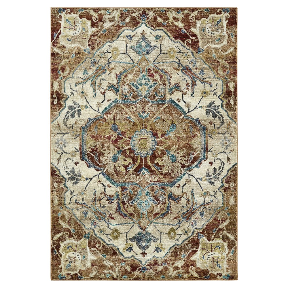 Kaleen Wynnlow Collection Paprika Red Area Rug 7'10" x 10'10"