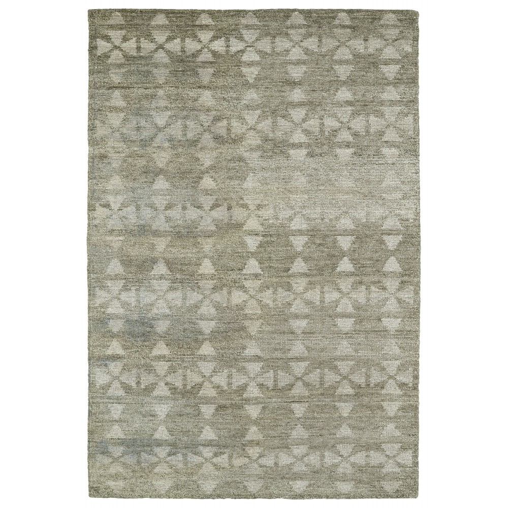 Kaleen Solitaire Collection Light Oatmeal Area Rug 4' x 6'