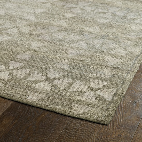 Kaleen Solitaire Collection Light Oatmeal Area Rug 5' x 7'9"