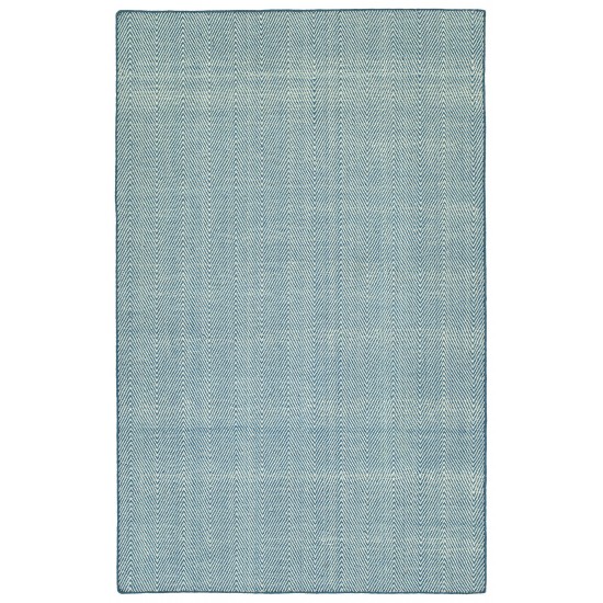 Kaleen Ziggy Collection Light Denim Throw Rug 2' x 3'