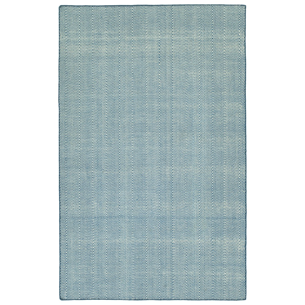 Kaleen Ziggy Collection Light Denim Throw Rug 2' x 3'