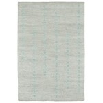 Kaleen Solitaire Collection Light Silver Throw Rug 2' x 3'