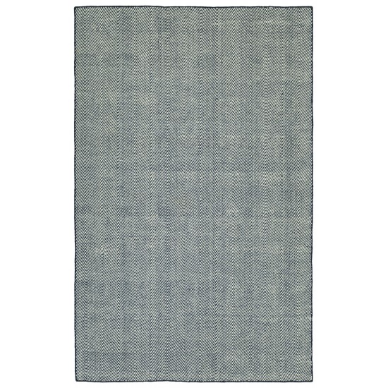 Kaleen Ziggy Collection Light Navy Throw Rug 2' x 3'