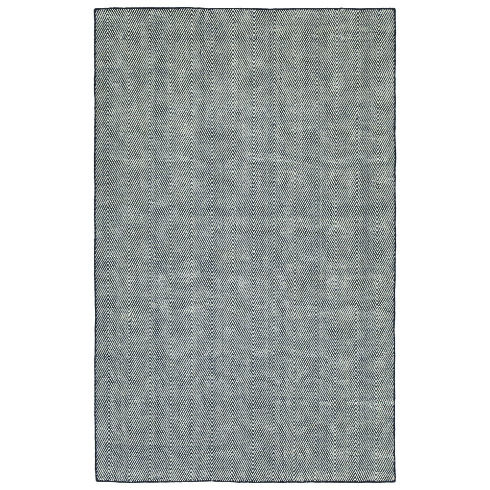 Kaleen Ziggy Collection Light Navy Throw Rug 3' x 5'