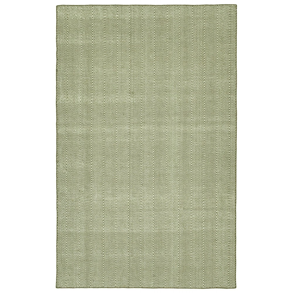 Kaleen Ziggy Collection Light Olive Area Rug 5' x 7'6"