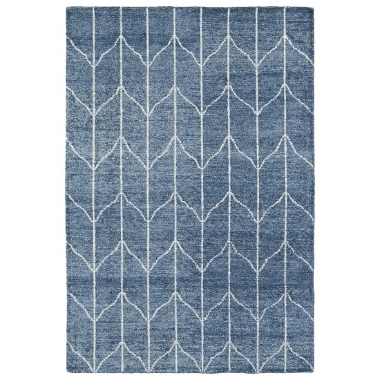 Kaleen Solitaire Collection Dark Denim Area Rug 4' x 6'