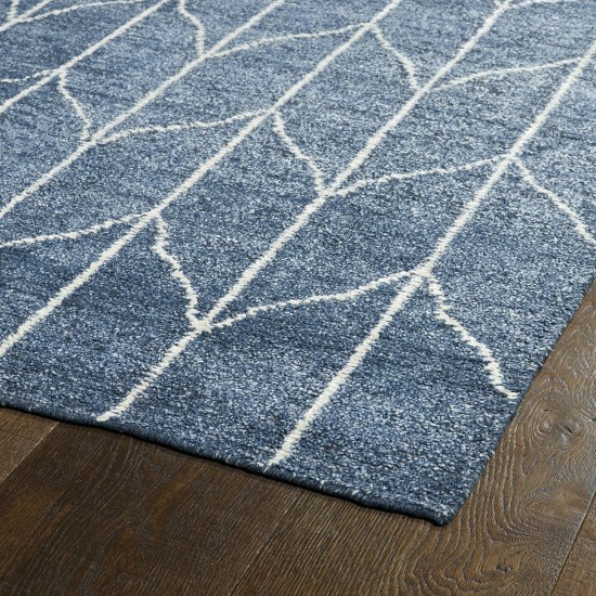 Kaleen Solitaire Collection Dark Denim Area Rug 4' x 6'